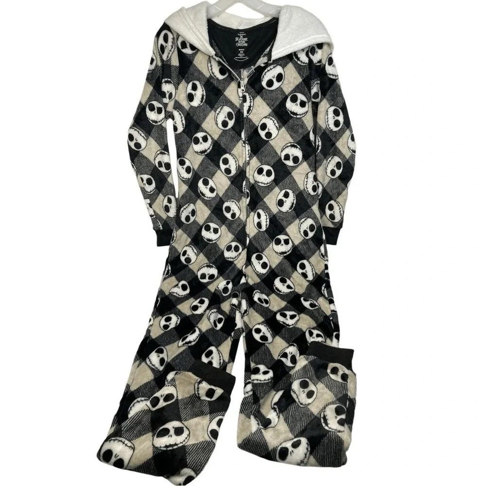 Disney‎ Men's Nightmare Before Christmas Jack Skellington Pajamas Union Suit M - Picture 3 of 10